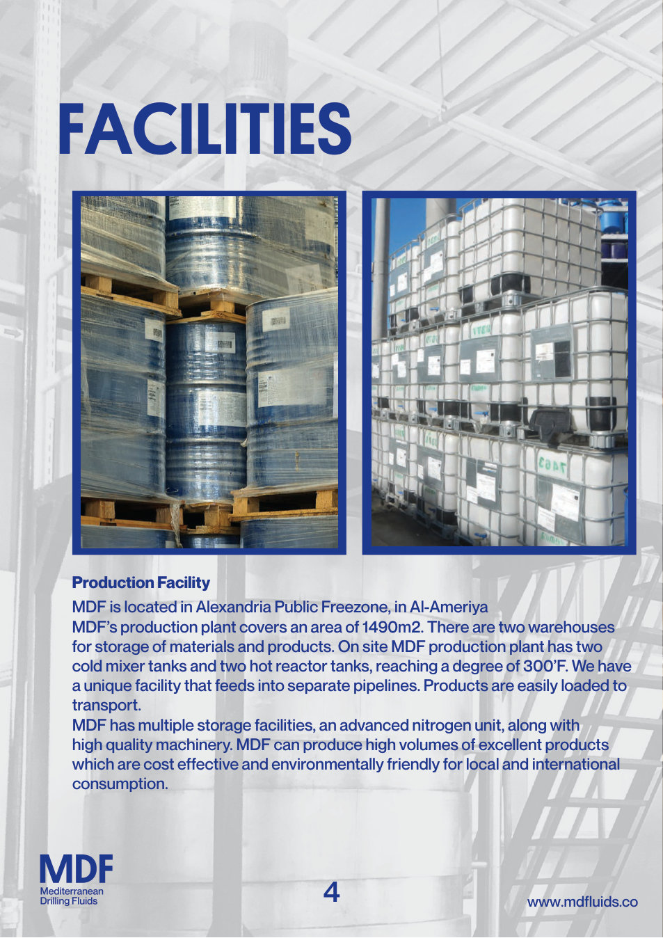 MDF production facility